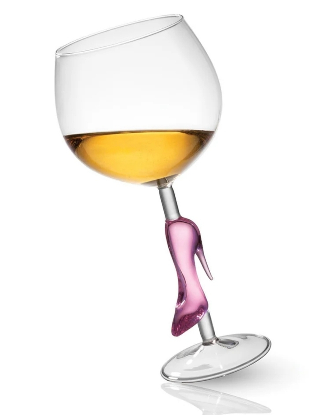 Godinger Runway Pink High Heel Goblet - Picture 7 of 13